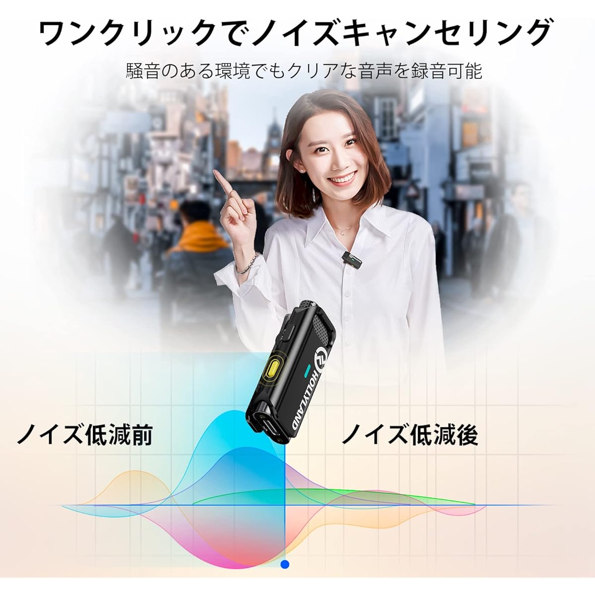 ation, 8 Hours of Continuous Use, Dual Channel Compatible] 2.4GHz 360° Sound Collection Smartphone External Microphone with Storage and Charging Case & Automatic Pairing for Shooting Vlog Shooting/Video Distribution/ Compatible with live broadcasts, etc.