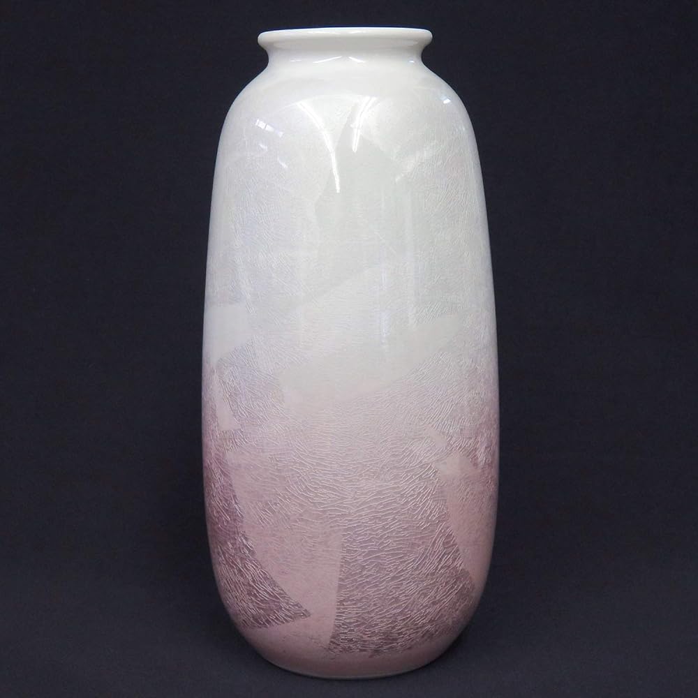 Kutani Ware No. 8 Vase Ginsai Sakura