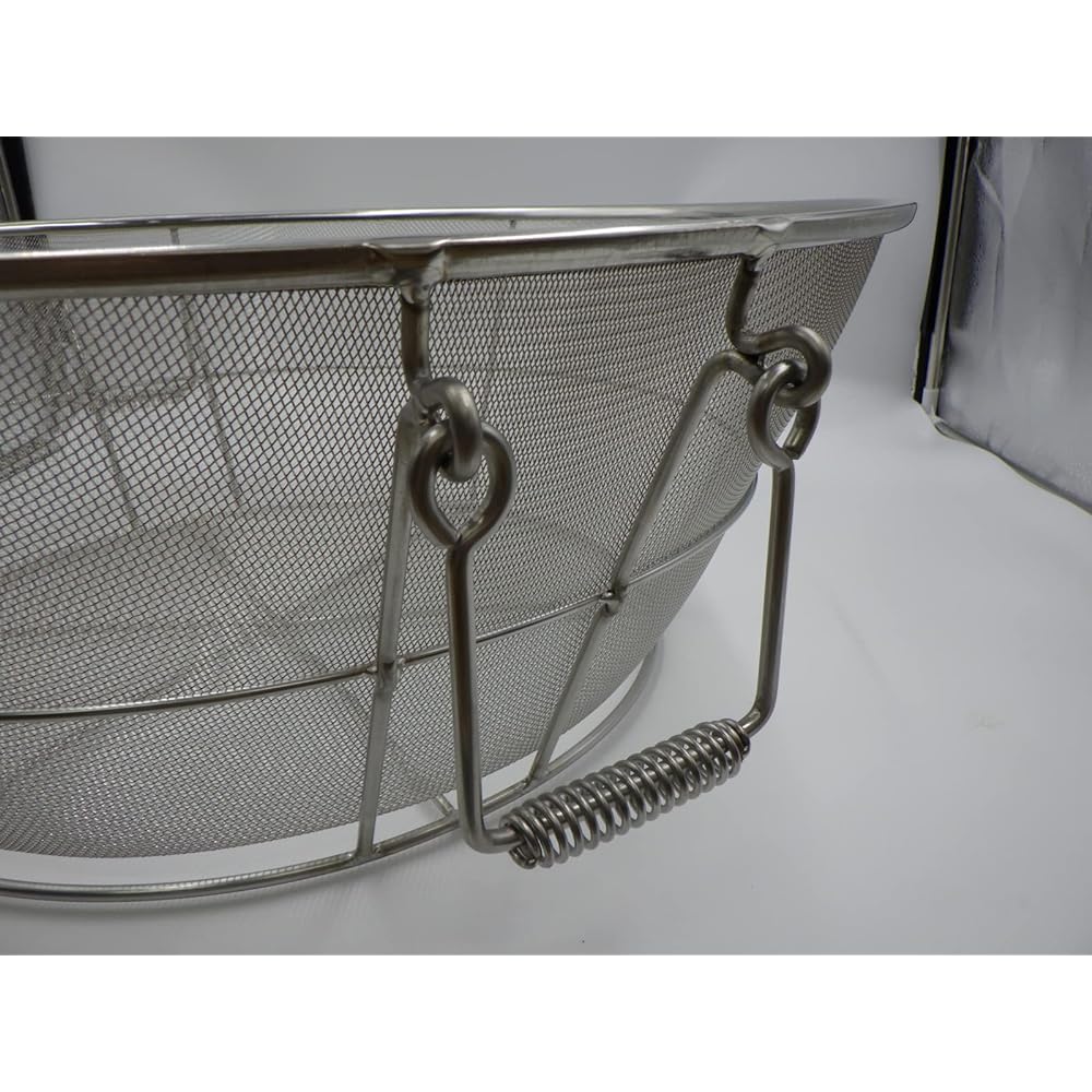 Fuyuji Honma Kogyo Hand Fried Colander Fine 65cm 18-8 Stainless Steel Japan AAG03065