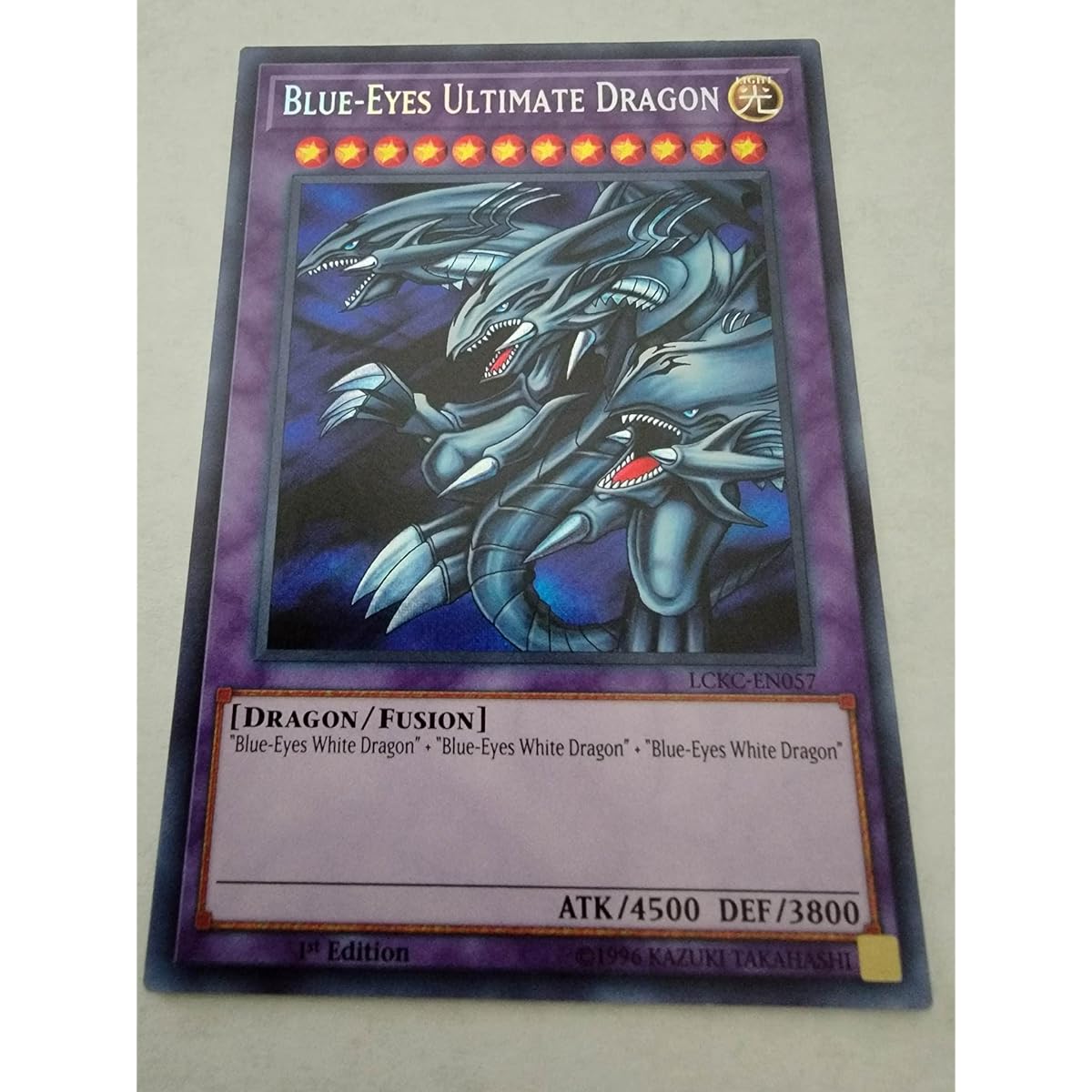 Blue-Eyes Ultimate Dragon LCKC-EN057 Legendary Collection Kaiba Secret Rare First Edition
