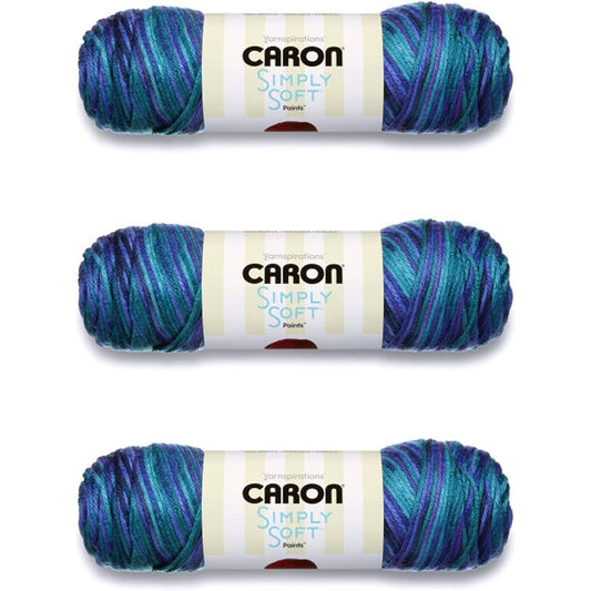 Caron Simply Soft Oceana Paints Yarn - 3 Pack 141g/5oz - Acrylic - 4 Medium (Worst) - 235 Yards - Knitting Crochet & Crafts