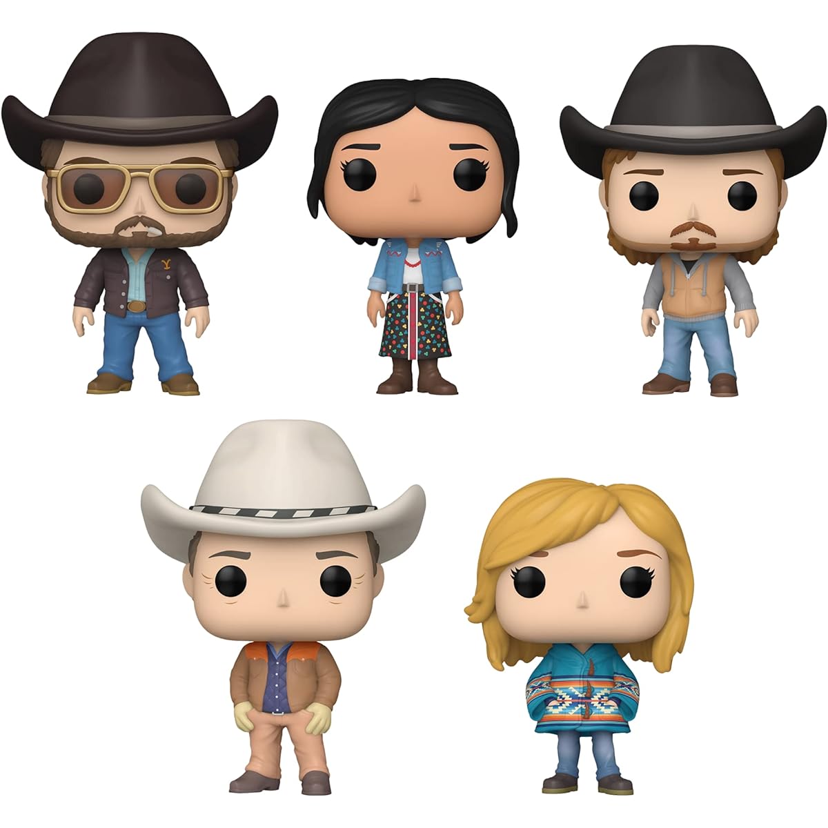 Funko Pop! Yellowstone - Set of 5 - Beth Dutton, John Dutton, Case Dutton, Monica Dutton, Rip Wheeler