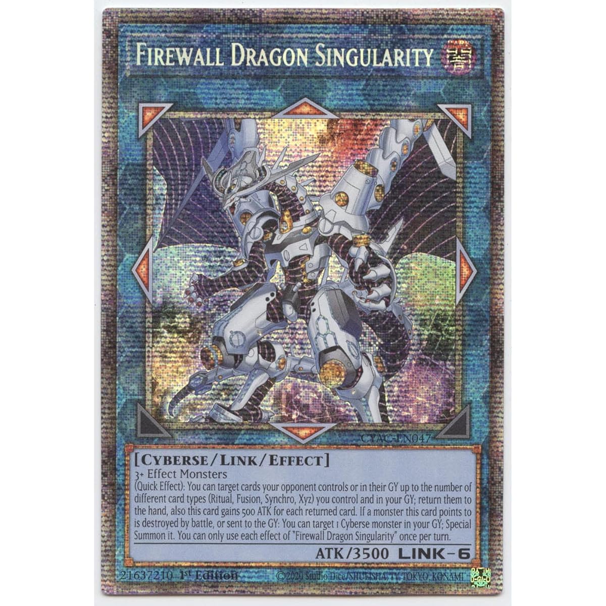 Firewall Dragon Singularity - CYAC-EN047 - Starlight Rare - 1st Edition