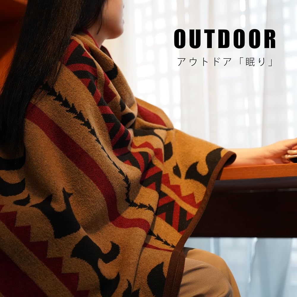 [PuTian] Merino Wool Blanket, 58% Wool, For Camping, Outdoor, Large Size, 160*200CM, Throw, Cold Protection, Flame Retardant Material, Soft, Skin-friendly, Blanket, Single, Disaster Prevention Supplies, Office, Travel, Business Trips, Air Conditioner Pro