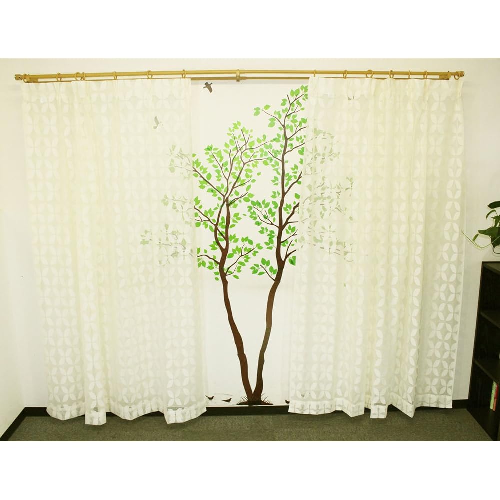 Scandinavian design lace curtain [CLEA] Set of 2 100 x 198 size
