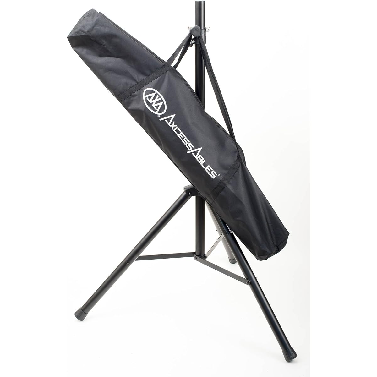 AxcessAbles Heavy Duty DJ Tripod Stand (Pair) with Bag, Adjustable Height 42"~72" PA Speaker Stand 80lb Portable PA Stand Compatible with Powered Speakers (SSB-101)
