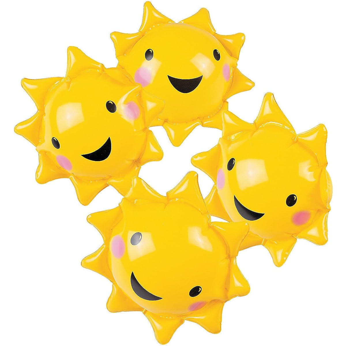 Fun Express - Mini You are My Sunshine Birthday Beach Balls - Toys - Inflatable - Beach Balls - Birthday - 12 Count