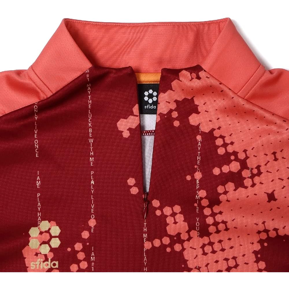 [Sfida] T-shirt Presser Double Knit Warm-up 1/4 Zip Top Men's