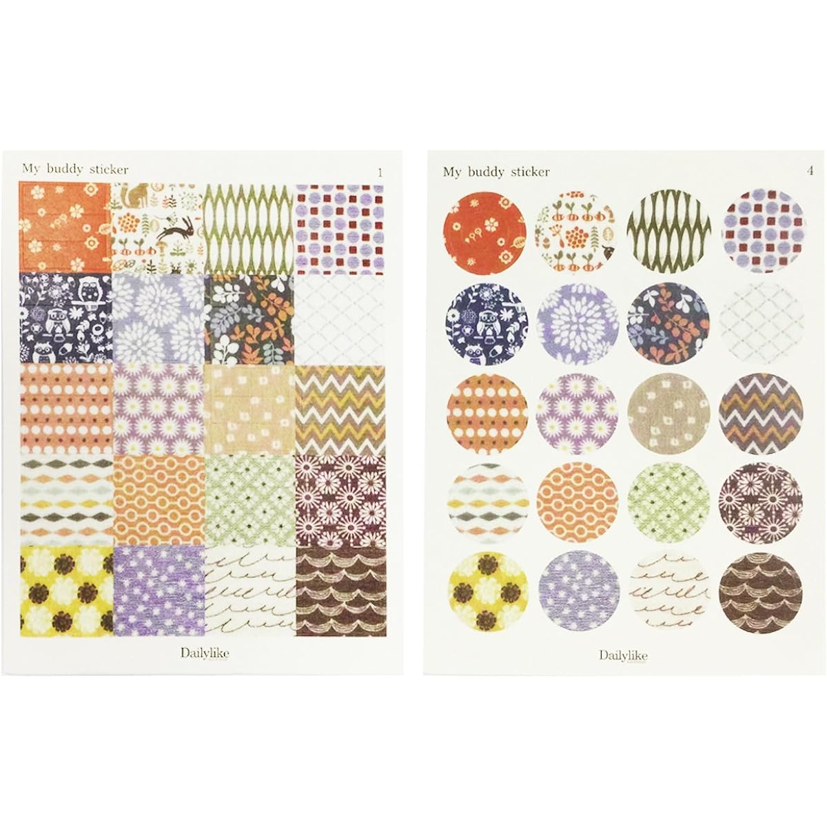 Wrapables Deco Pattern Sticker Set for Decoration