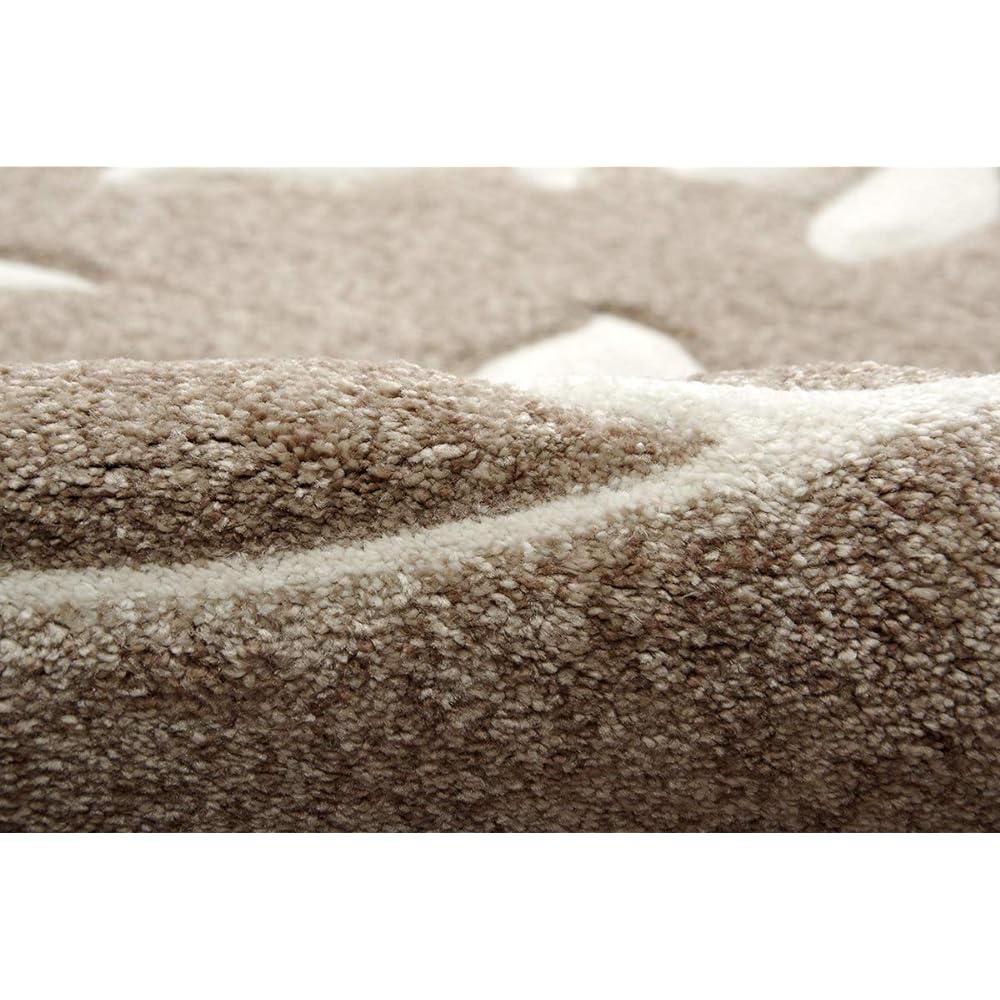 Ikehiko Rug Selectable Carpet Wilton Turkish Nem Approximately 80 x 140 cm Beige Carving Elegant Antibacterial Deodorizing Deodorizing Function Not Easy to Fold #2352709