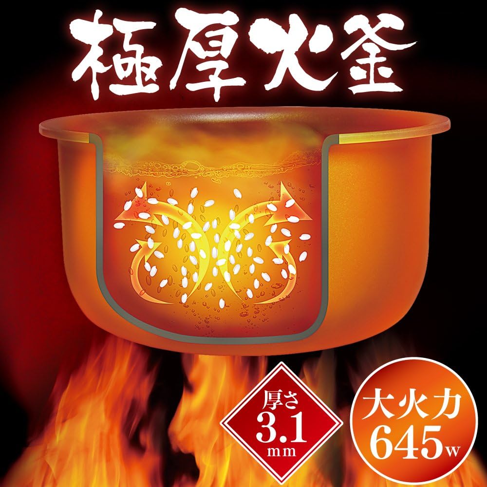 Iris Ohyama Rice Cooker Microcomputer Type 5.5 Cups with Brand Cooking Function RC-MA50-B