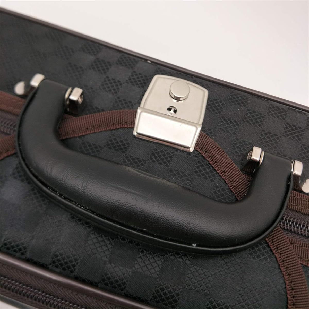 Violin Case Professional Heavy Duty Violin Case 4/4 Full Size Oval with Hygrometer Sturdy Lightweight Pressure Resistant