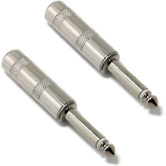 Ancable 1/4" TS Jumbo Plug Solder Type 2-Pack AN-242