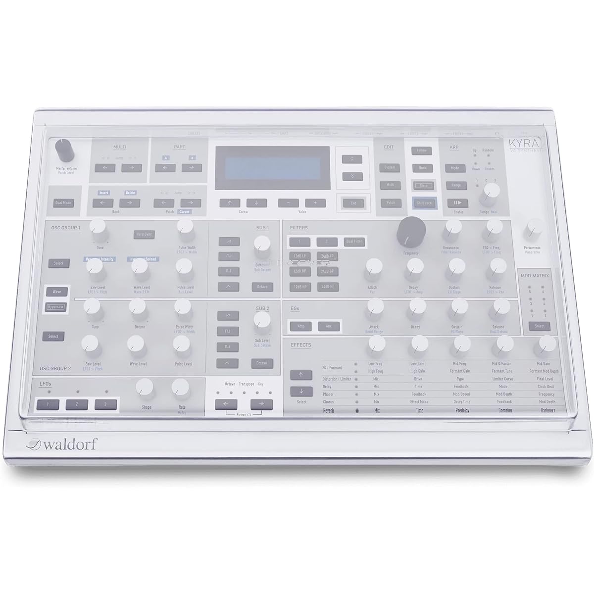 DECKSAVER [For Waldorf Iridium/M/KYRA] Equipment protection cover Deck saver DS-PC-MIRIDIUMKYRA