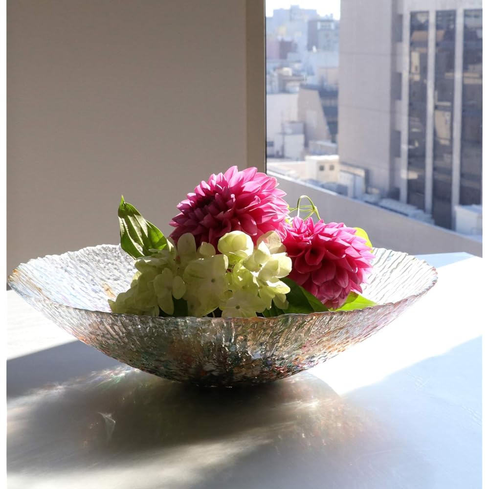 ADERIA Tsugaru Vidro Water Basin Nebuta Made in Japan Vase Flower Vase Stylish Glass Vase Container Flower Dried Flowers Ikebana Present Gift Present Father's Day Mother's Day Sixtieth Birthday Interior Handmade Flower Arrangement F71841