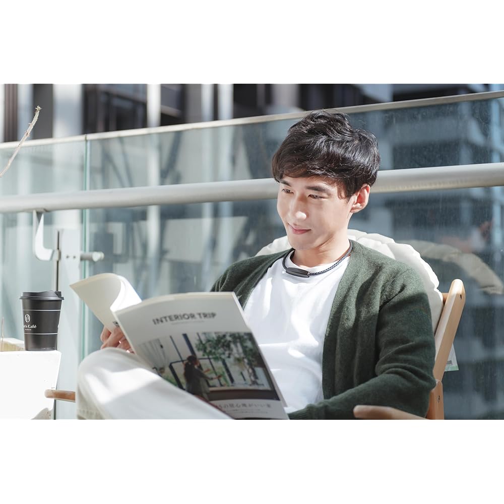 [Spring Sale] Buy one M1 (black) and get one L1 (white) free. Neck-type negative ion air purifier ible Airvida M1 (made in Japan) black