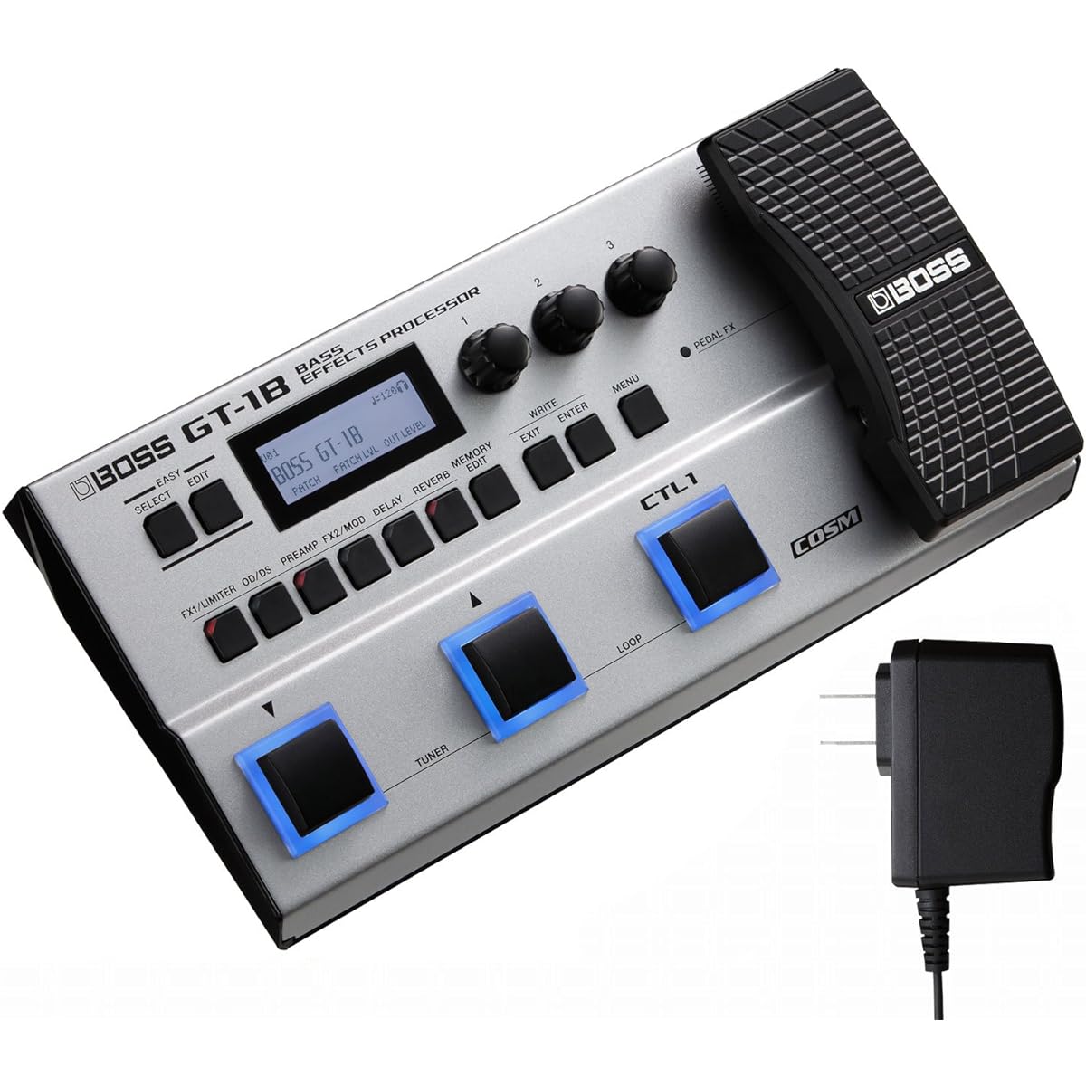 BOSS GT-1B + BOSS PSA-100S2 set