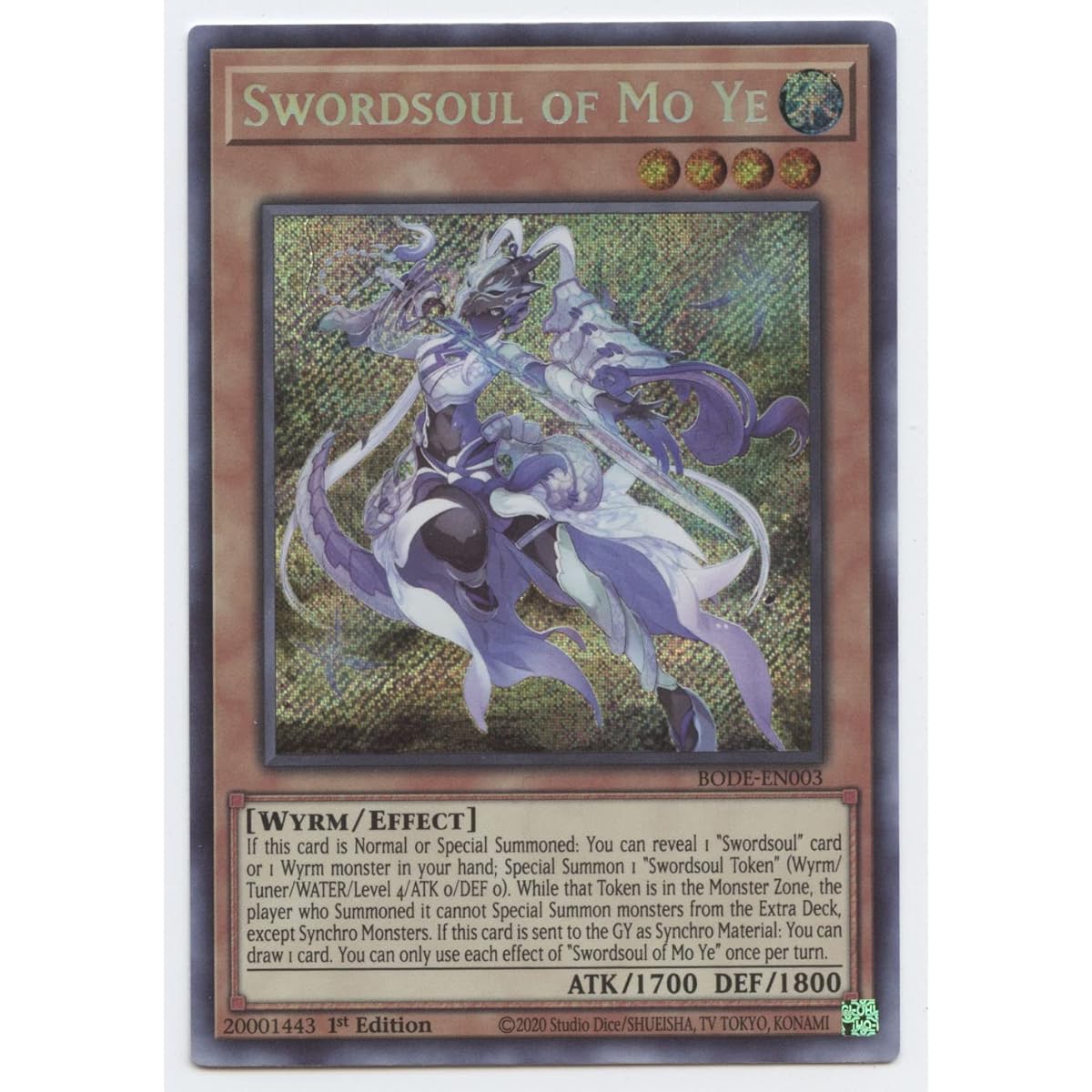 Swordsoul of Mo Ye - BODE-EN003 - Secret Rare - First Edition
