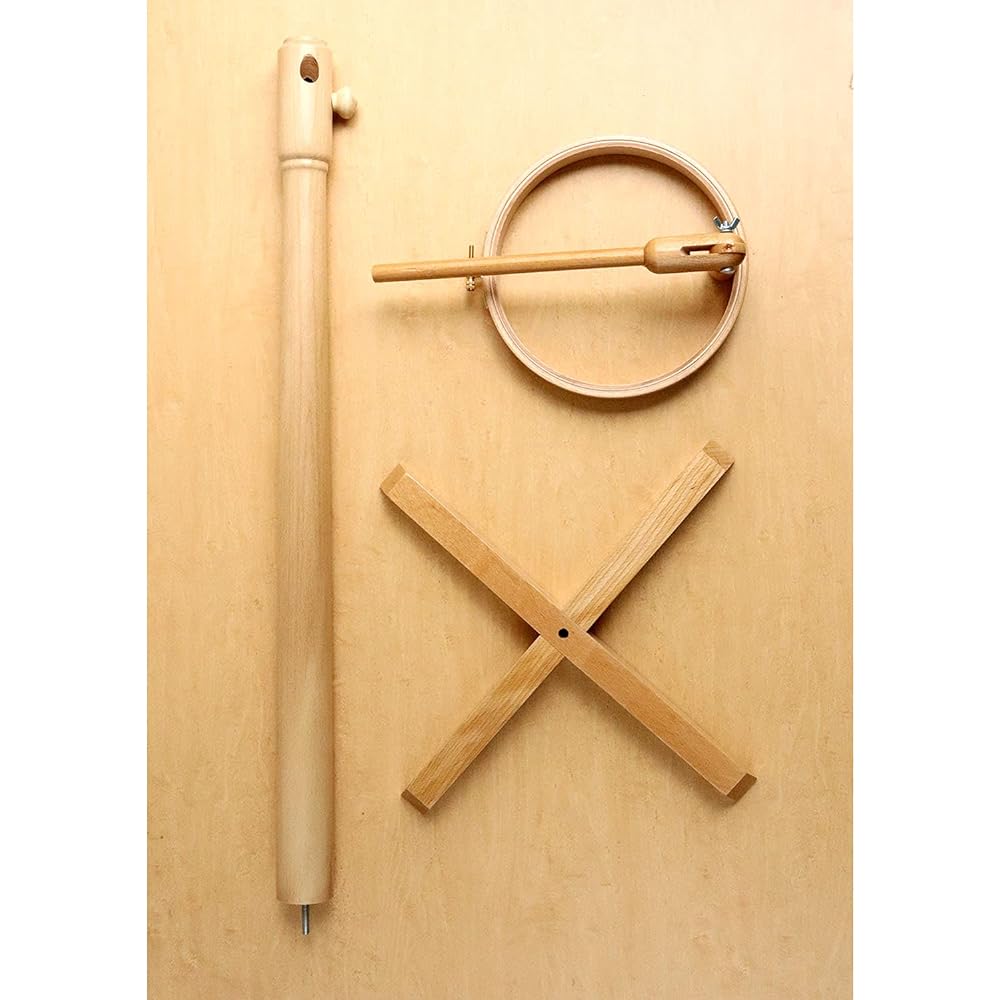 DMC Embroidery frame (with stand) Inner diameter 17.7cm Freestanding type Wood DMC-MK0034