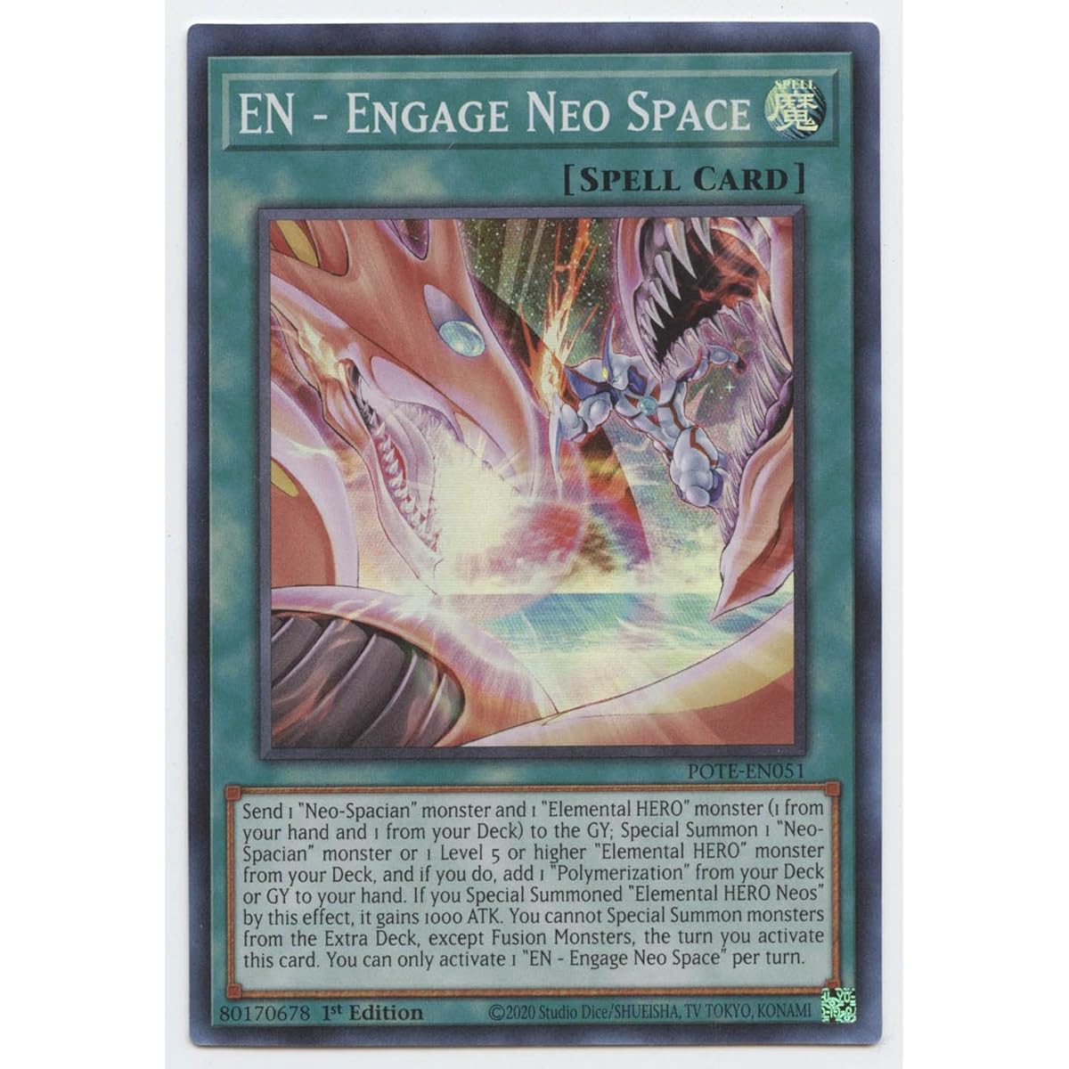 EN - Engagement Neo Space - POTE-EN051 - Super Rare - First Edition