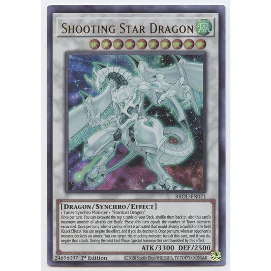 Shooting Star Dragon BROL-EN071 Ultra Rare 1st Edition