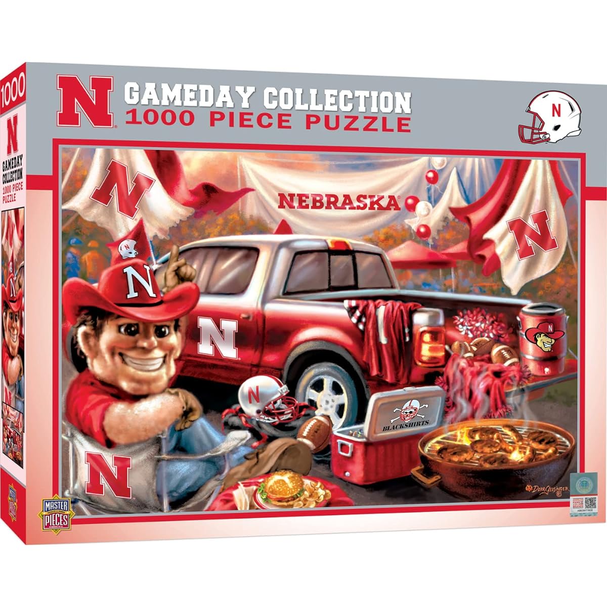 Masterpieces 1000 Piece Jigsaw Puzzle for Adults - NCAA Nebraska Cornhuskers Game Day - 19.25"x26.75"