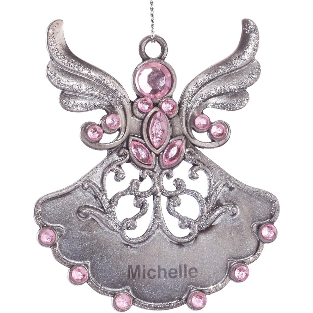 Personalized Birthstone Angel Pewter Ornament