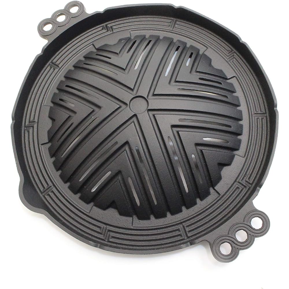 Ikenaga Iron Works Living with Iron Genghis Khan Pot Hollow Hole 29cm Gift Wrapping Specification