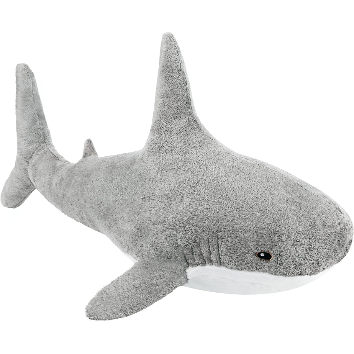 MUPI Shark Stuffed Animal, 23" Shark Plush Toy, Shark Ocean Plush Toy, Large Stuffed Animal, Shark Doll, Sea Animal (Grey)