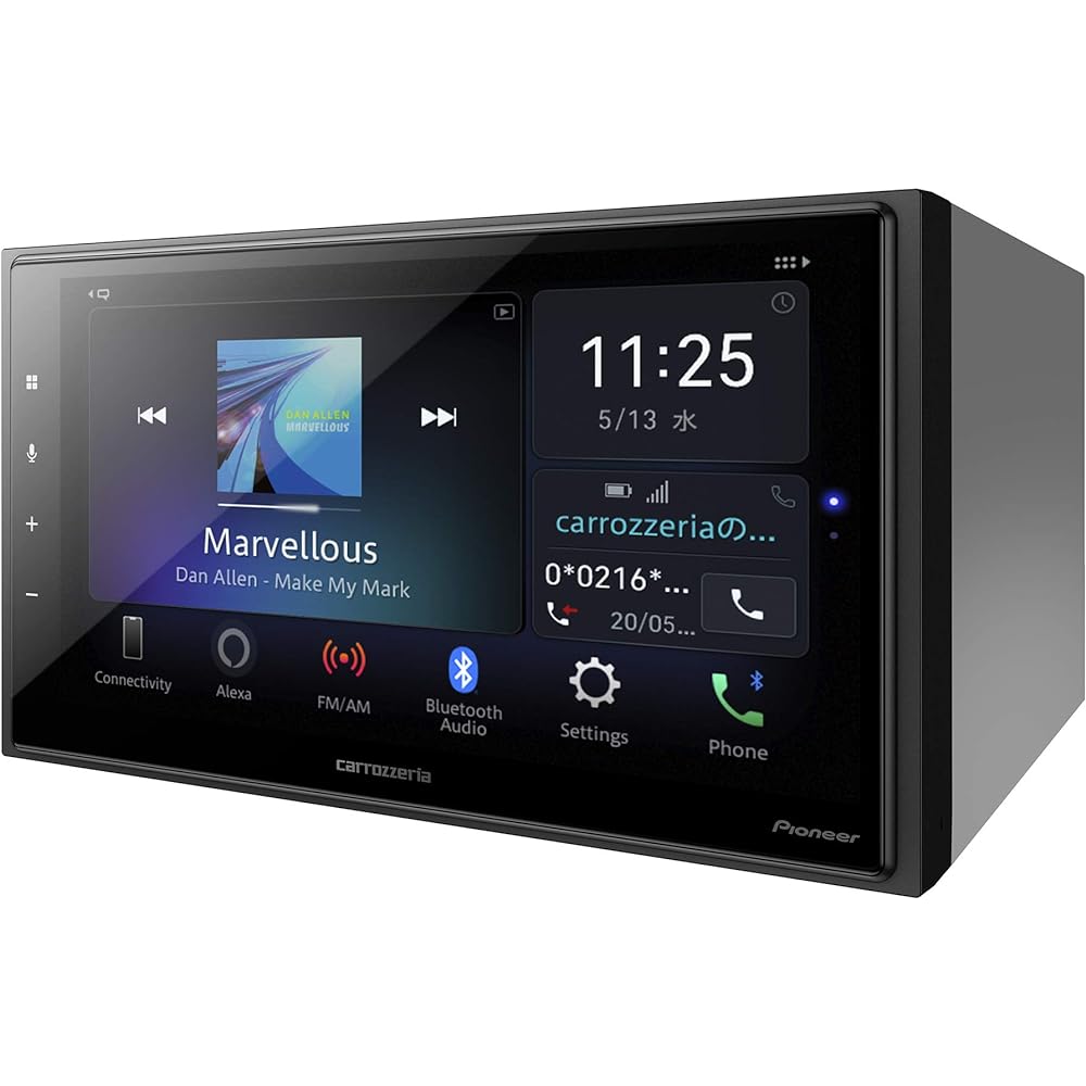 Pioneer Display Audio DMH-SZ700 6.8 inch 2DIN Alexa installed AppleCarPlay AndroidAuto™ compatible Bluetooth USB iPod iPhone AUX DSP Carrozzeria