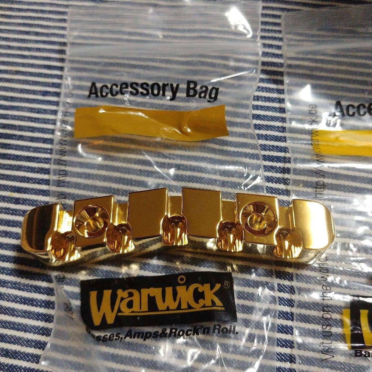 Genuine Warwick 5-string bass tailpiece