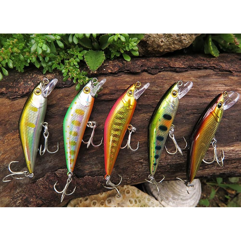 [Seiran Lure] Minnow Trout Lure Mountain Stream Sinking Minnow 52mm 5g Set Char Yamame Rainbow Trout