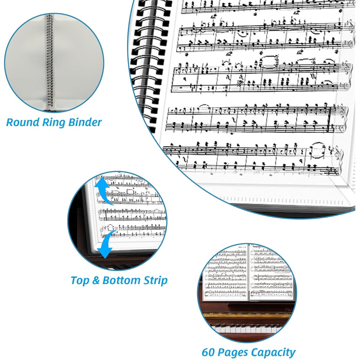 2 sheet music folders
