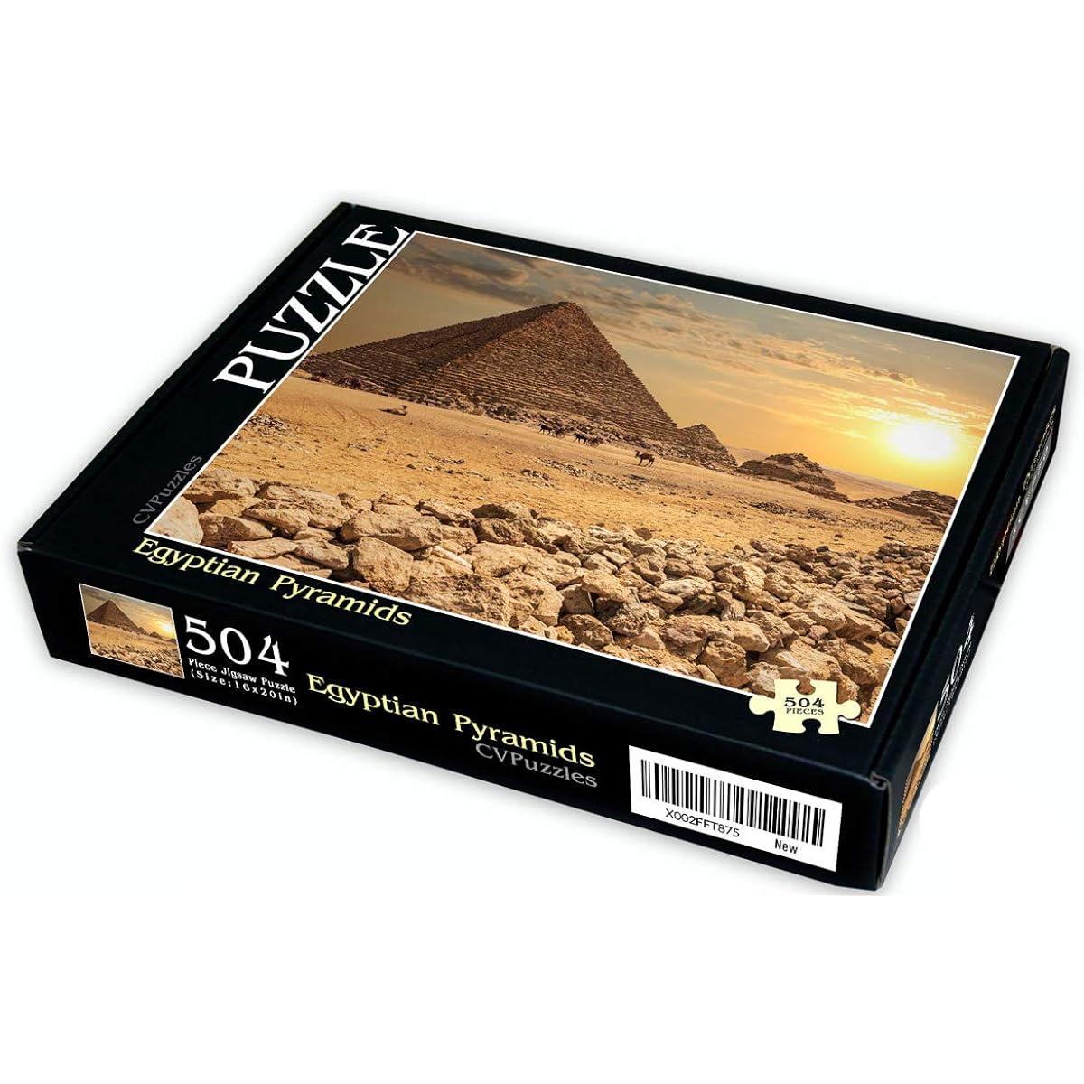 CVPuzzles Jigsaw Puzzle Egyptian Pyramids 504 Piece 16" x 20"