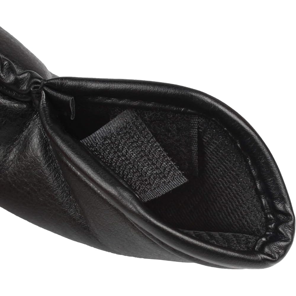 Andux Synthetic Leather Golf Club Iron Head Cover Set Black x12 Mt/pu