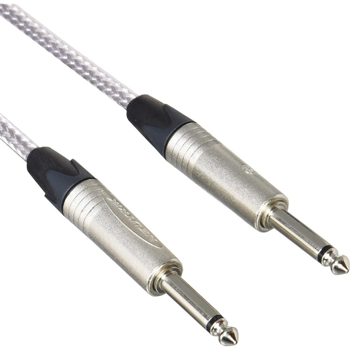 Van Damme Musical Instrument Cable Silver Series Flat-Cap 90 Straight Plug 5m [Domestic Regular Imported Product]