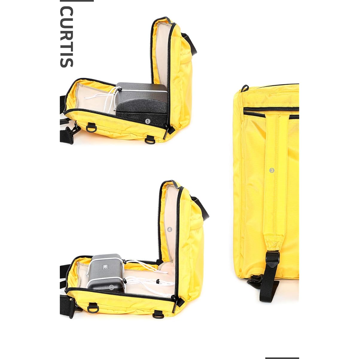 CURTIS Multi Gig Bag for Flute, Oboe, and Clarinet Cases (Yellow Sunshine)