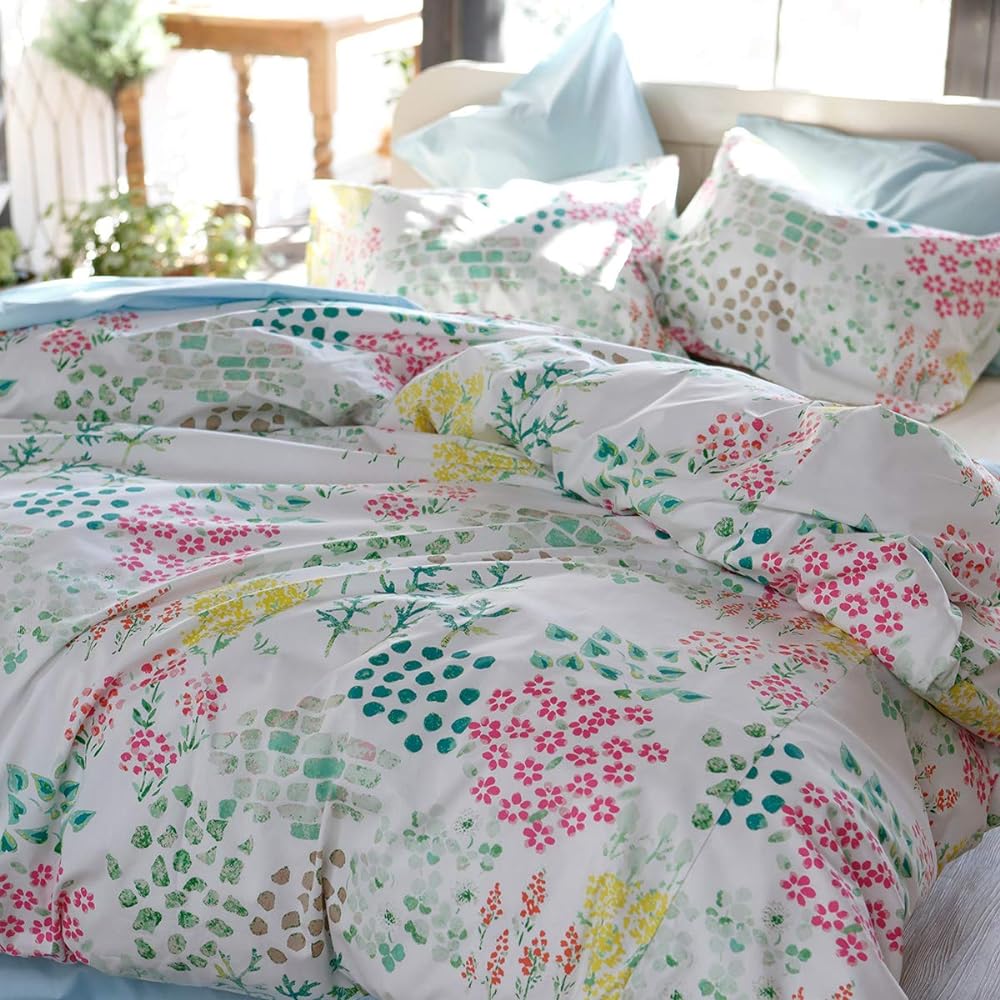 Fab the Home Duvet Cover Blue Single (150x210cm) Gardens FH121174-300