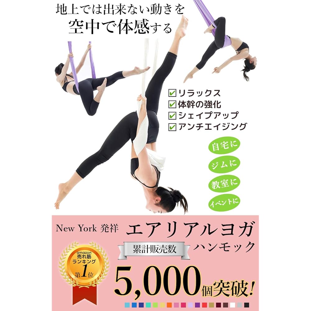 (Gigant) GiGant Aerial Yoga Exclusive 5m x 2.8m Hammock Single Aerial Yoga Anti-Gravity Exercise Aero Yoga Domestic Genuine Product