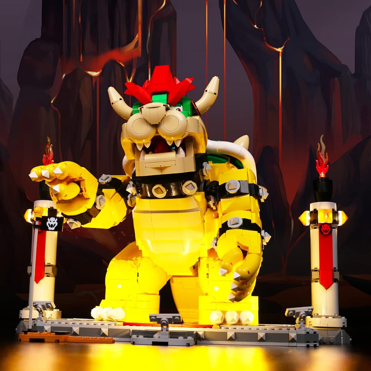 Bourvill LED Light Kit for Mighty Bowser 71411 - Light Set Compatible with Lego 71411 Set - Classic Version (Light Kit without Model)