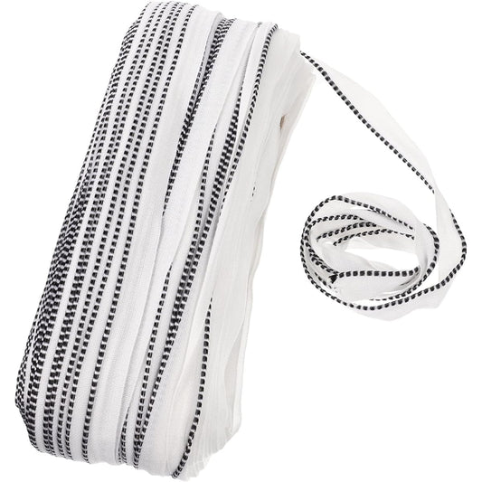 EXCEART 1 Roll Wrapping White/Dark DIY Decoration Beginner Ribbon Tail Material Tool Bookbinding Head Making End Band Band Strip Headband/End Band Book Photo Decoration Headband