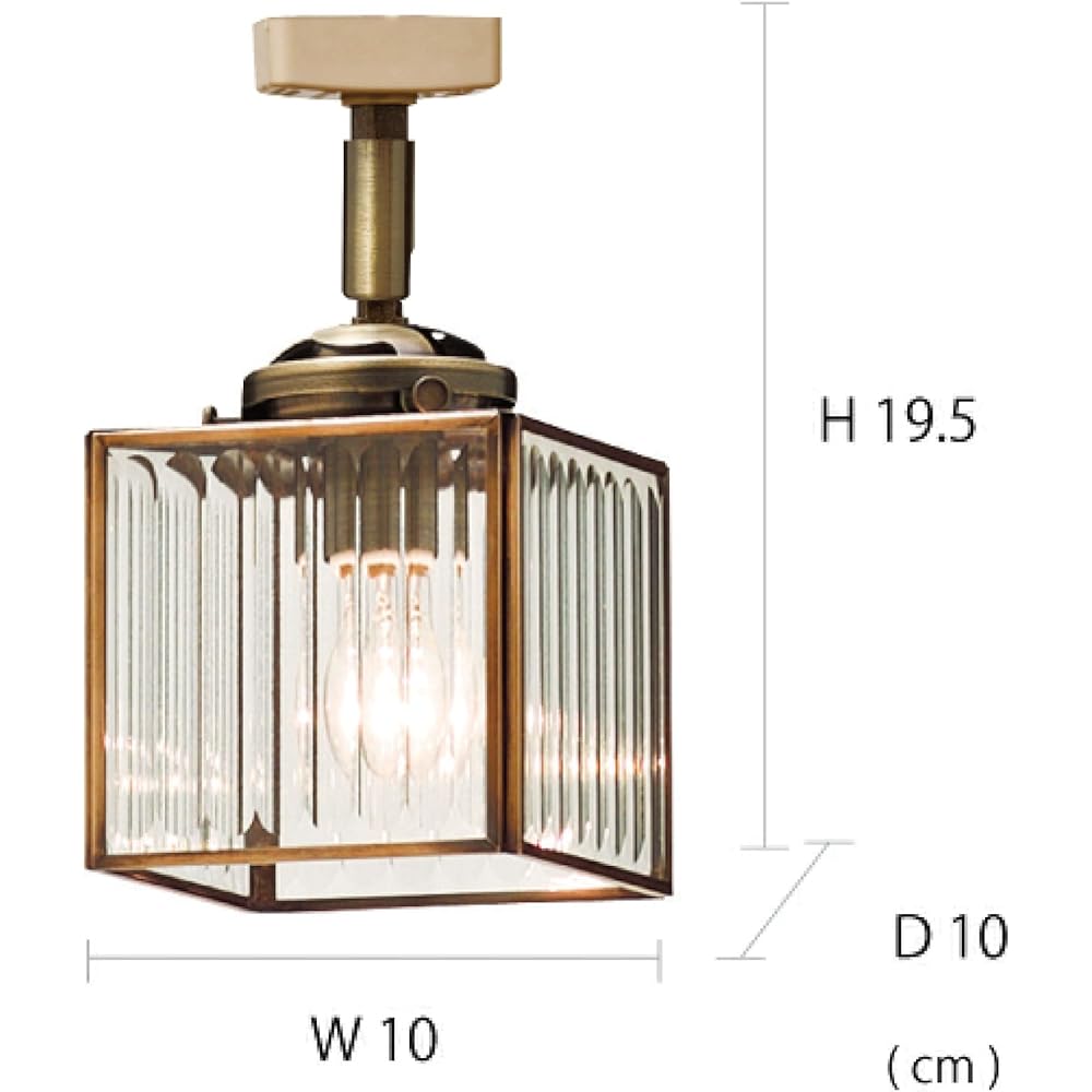 Interform Spotlight LT-1356ST Costca with Incandescent Bulb Stripe Retro Antique Gold