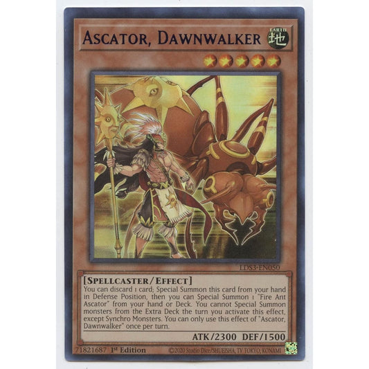 Askater, Dawnwalker (Blue) - LDS3-EN050 - Ultra Rare - 1st Edition.