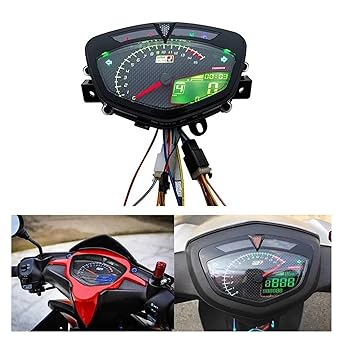 LED Indicator Odometer Fits for Lc135 V1 Jupiter MX Uma Motorcycle Speedometer LCD RPM Tachometer Meter 2X Digital Meter