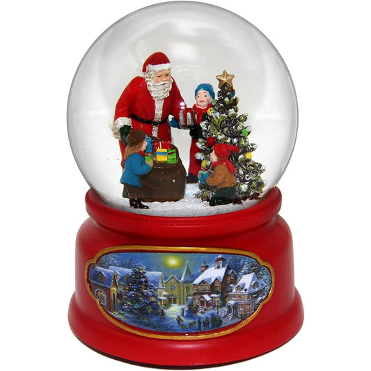 The San Francisco Music Box Company Santa and Child Snow Globe