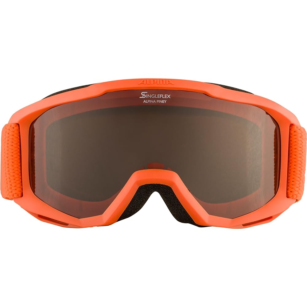 [Alpina] Children's Ski Snowboard Goggles, Anti-fog, Bright Lens Color, Helmet Compatible, PINEY