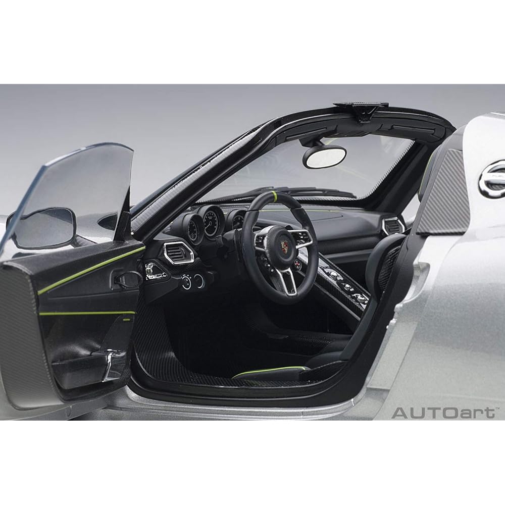 AUTOart 1/12 Porsche 918 Spider Beissach Package Silver Metallic Finished Product