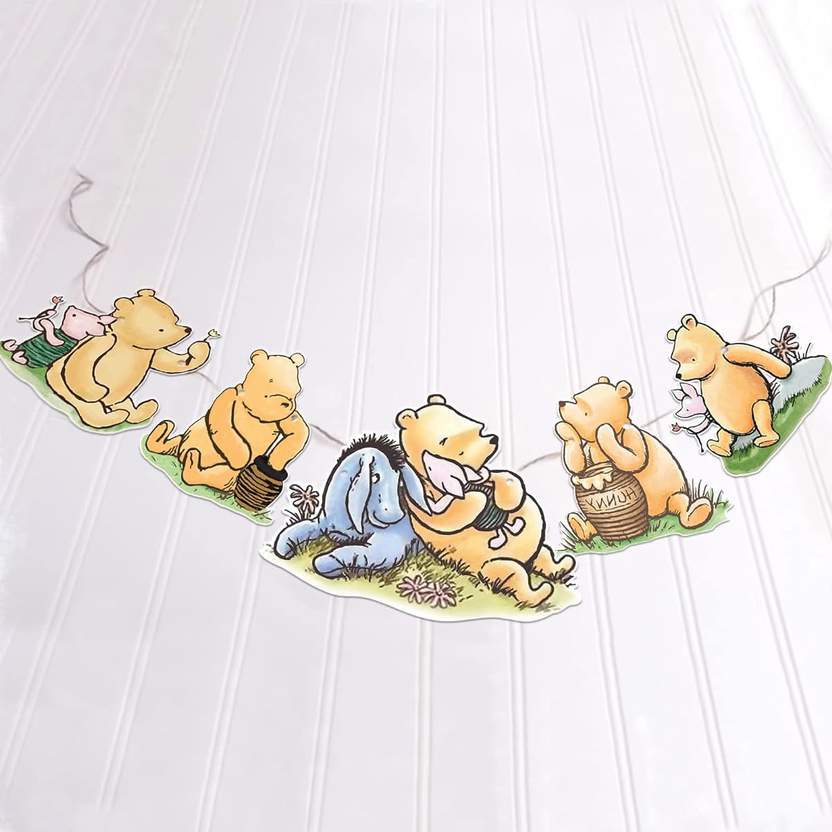 Classic Winnie the Pooh Banner, Pooh Baby Shower Decorations, Pooh Birthday Banner, Winnie the Pooh Friends Party Supplies, Winnie the Pooh Theme Party Favors