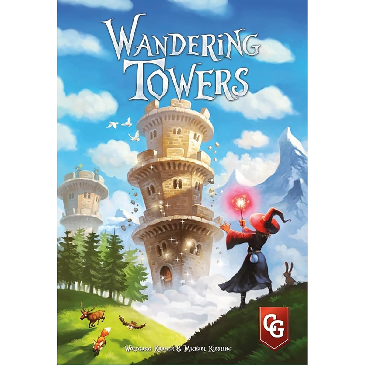 Capstone Games Wandering Towers Strategy Board Game About Capturing the Wizard Movement Magic and Spells Easy to Learn Ages 10 and up For 1-6 players 30 minutes