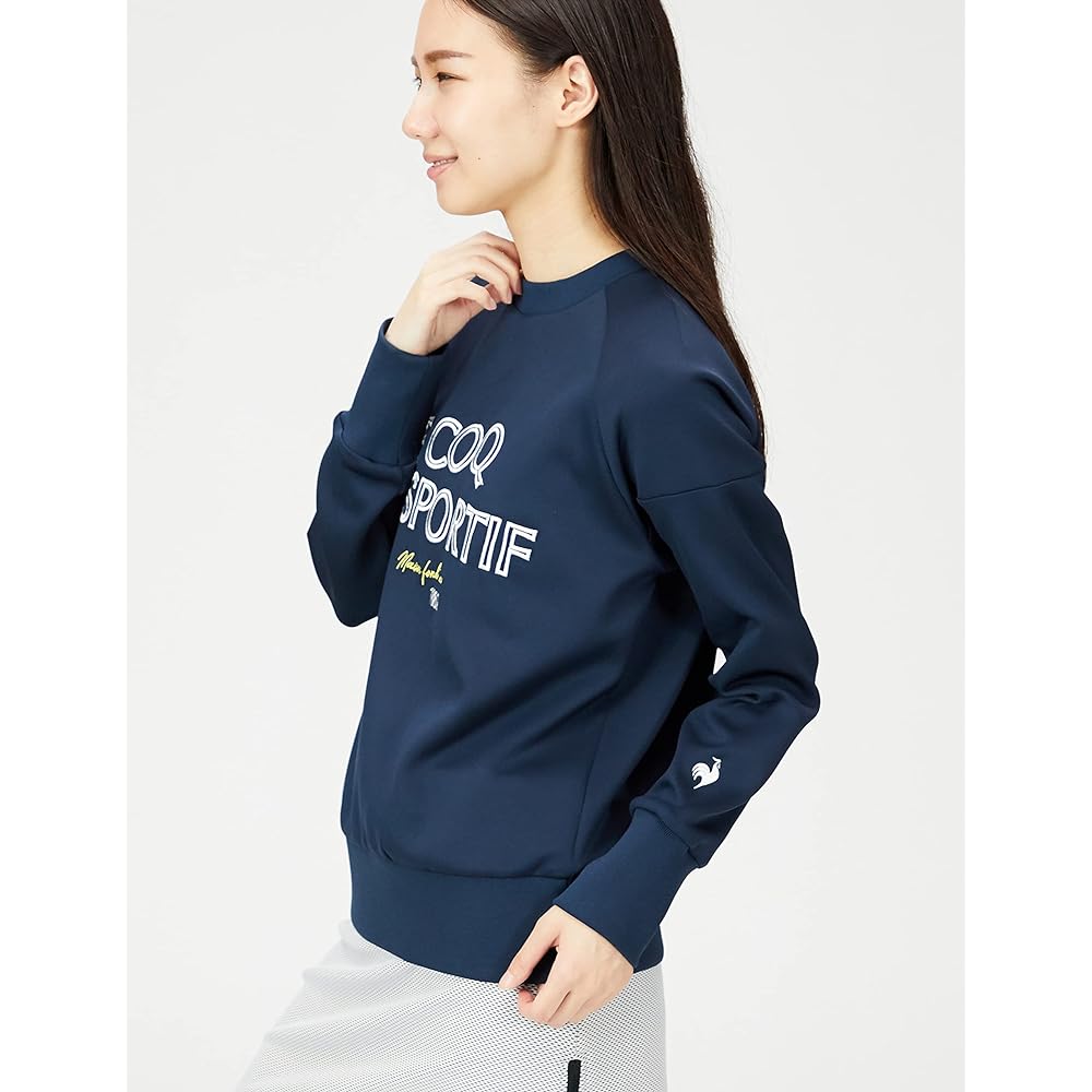 [Le Coq Sportif] Cut and Sew Pullover Cardboard Material Sweat Absorbent Stretch Soft Golf QGWUJL50 Women's